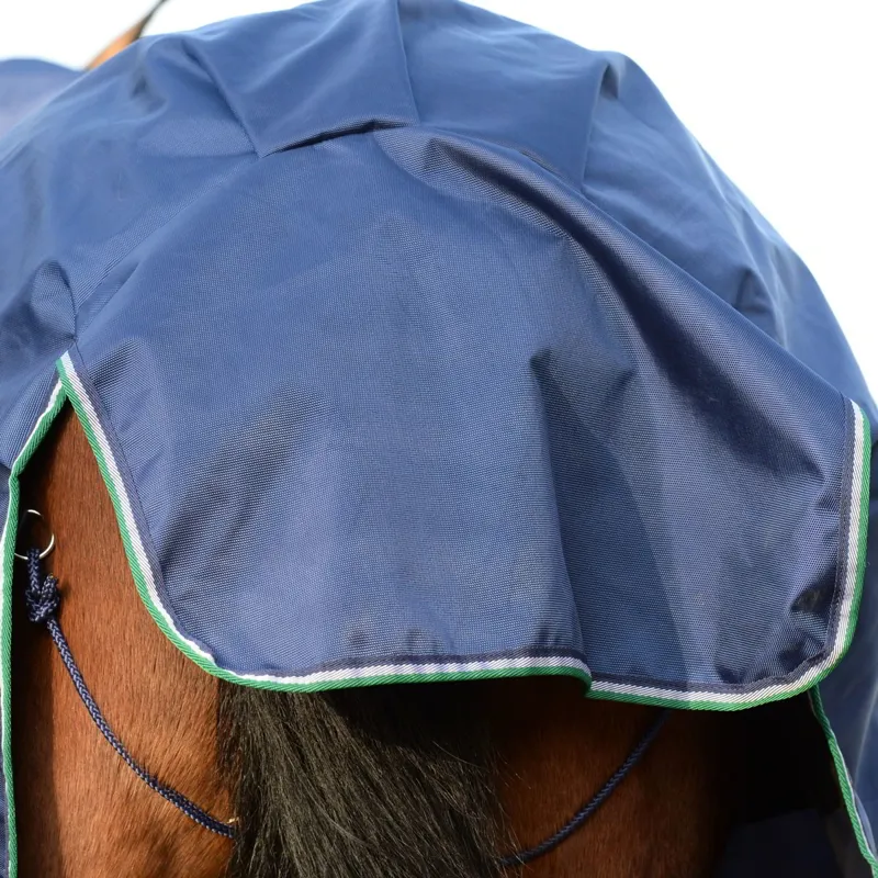 Bucas Smartex 0g Rain Standard Neck Turnout Sheet - Blue-4