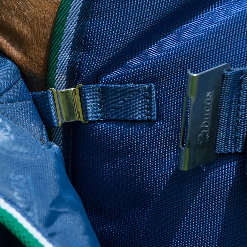 Bucas Smartex 0g Rain Standard Neck Turnout Sheet - Blue-9
