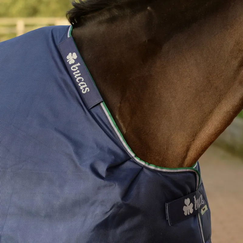 Bucas Smartex 0g Rain Standard Neck Turnout Sheet - Blue-6