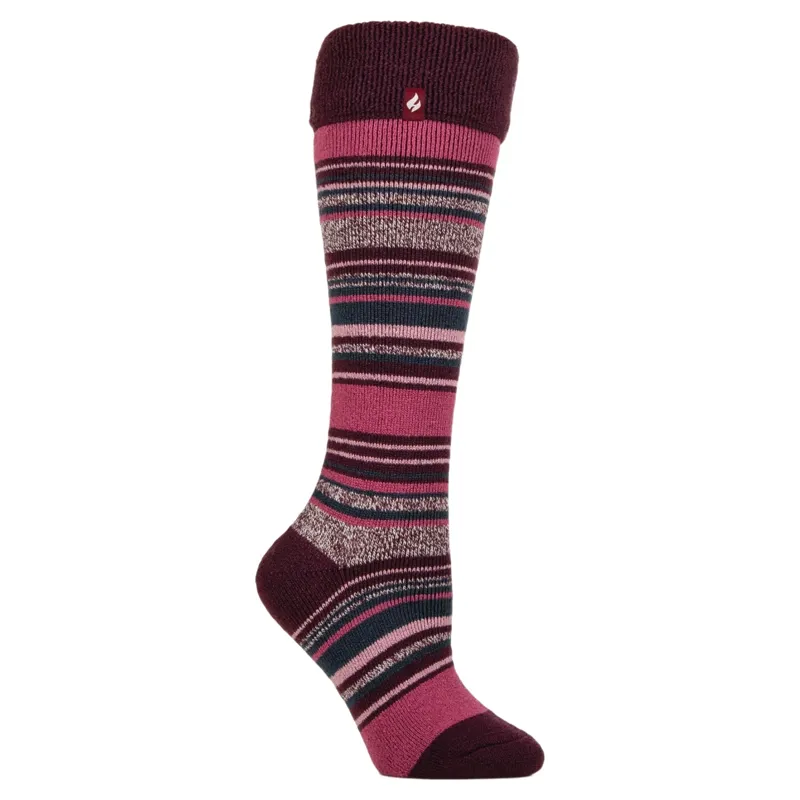 Sockshop Heat Holders Women's Lite Boot Socks - Daphne Cabernet