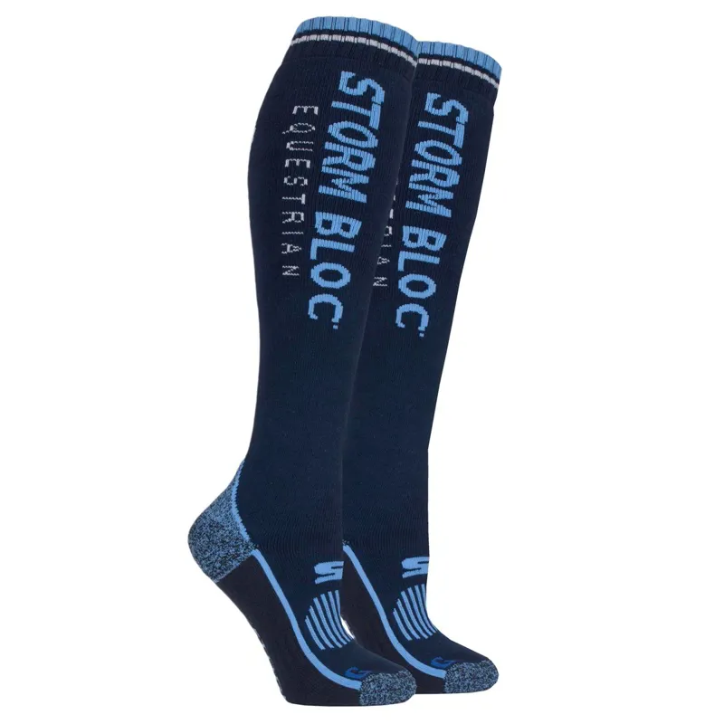 SockShop Storm Bloc Xtreme BlueGuard Women's Tall Riding Socks - Navy