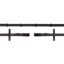 Schockemohle Soft Rubber Reins with Leather Stops - Brown/Silver