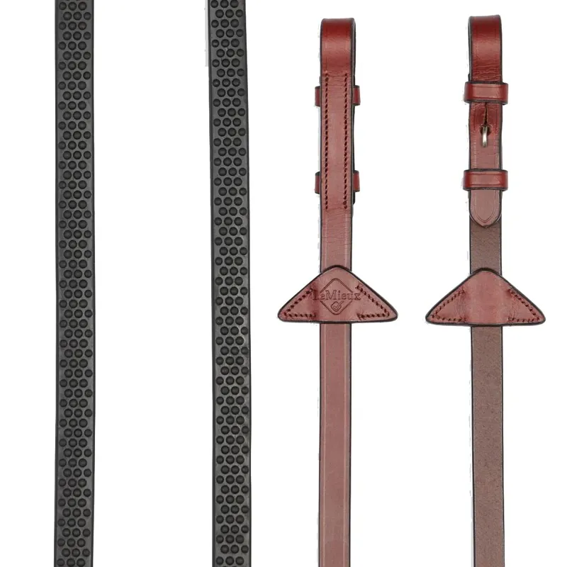LeMieux Soft Rubber Reins - Chestnut