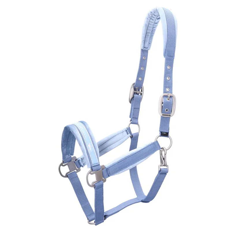 Schockemohle Soft Velvet Halter - Milky Blue
