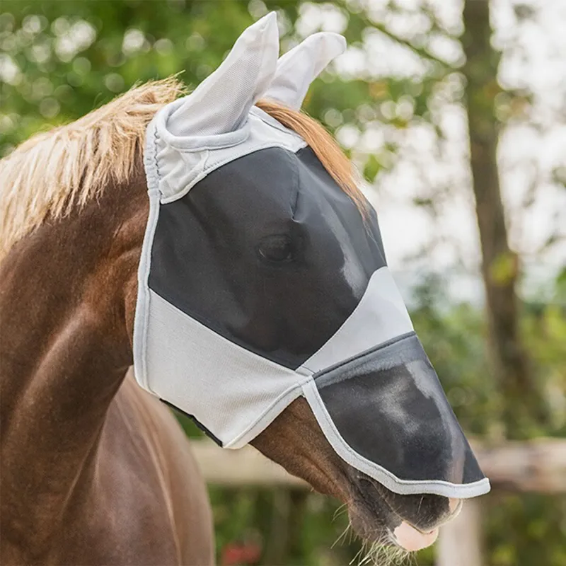 QHP Solaire Fly Mask - Gray