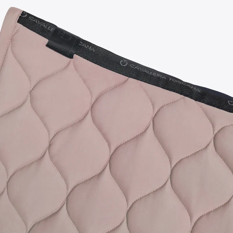 Cavalleria Toscana Circular-Quilted Jersey Jump Saddle Pad - Cipria-1