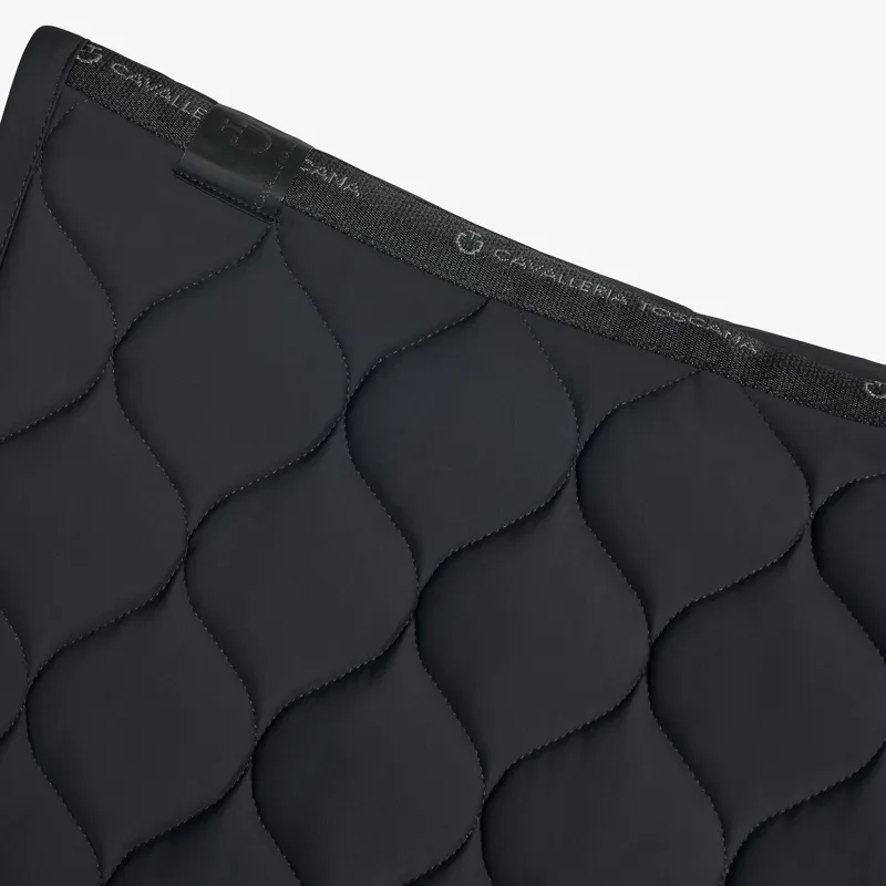 Cavalleria Toscana Circular Quilted Jersey Jump Saddle Pad Black-2