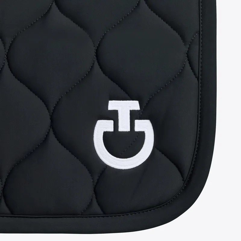 Cavalleria Toscana Circular Quilted Jersey Jump Saddle Pad Black-1