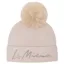 LeMieux Sparkle Beanie with Pom Pom - Stone