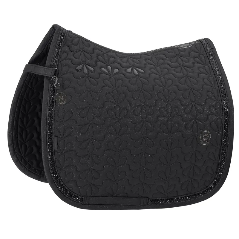 Eskadron Platinum Sparkle Jewel Dressage Saddle Pad - Black