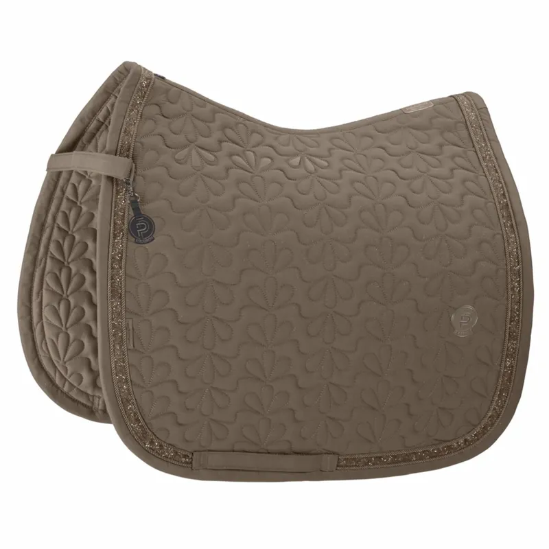 Eskadron Platinum Sparkle Jewel Dressage Saddle Pad - Smokey Taupe