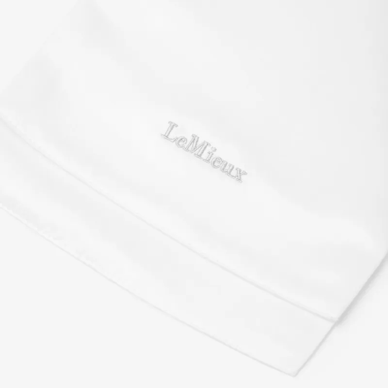 LeMieux Sparkle Stock Tie - White-3