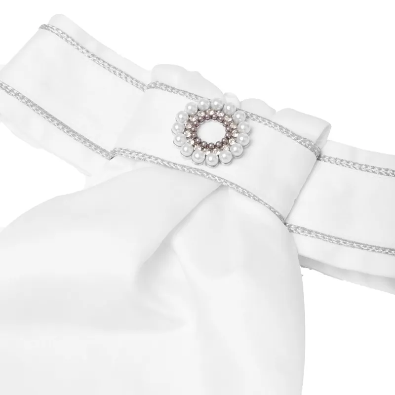 LeMieux Sparkle Stock Tie - White-4