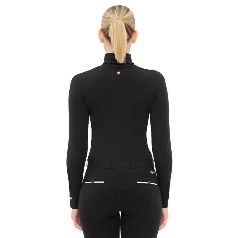 Spooks Phiene Women's Roll Neck Top - Black-1