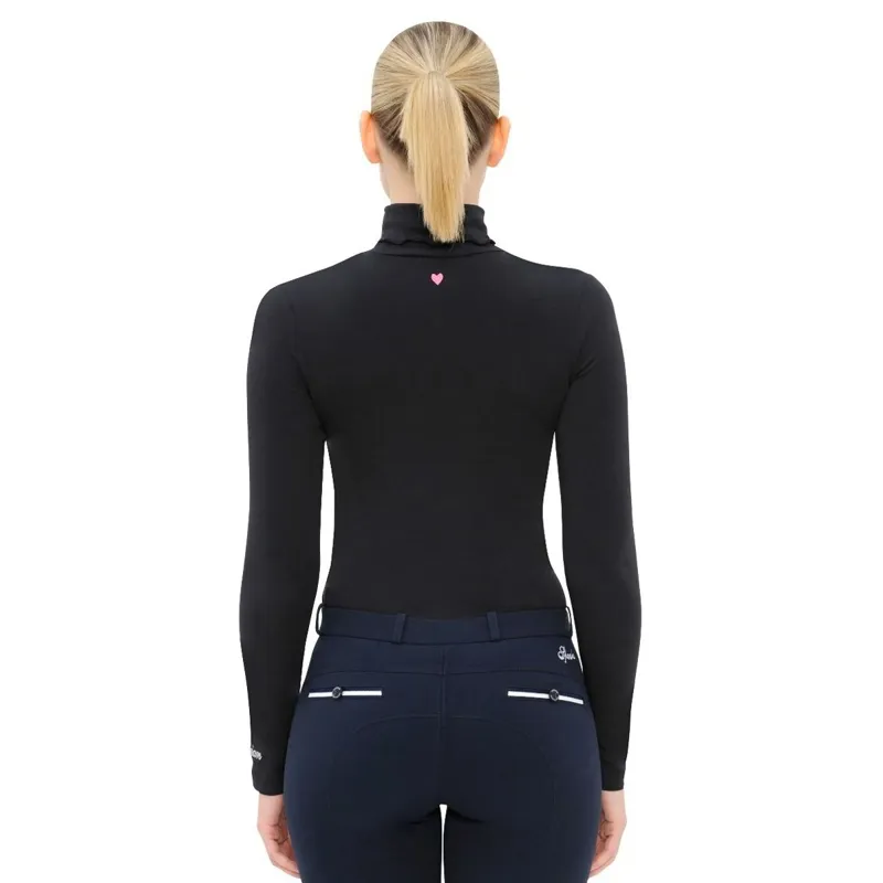Spooks Phiene Ladies Turtleneck Top - Navy-1