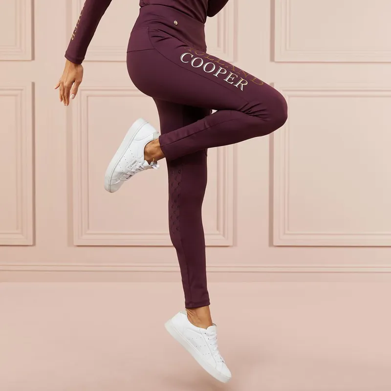 Holland Cooper Sport Legging Women's Riding Tights - Mulberry-6