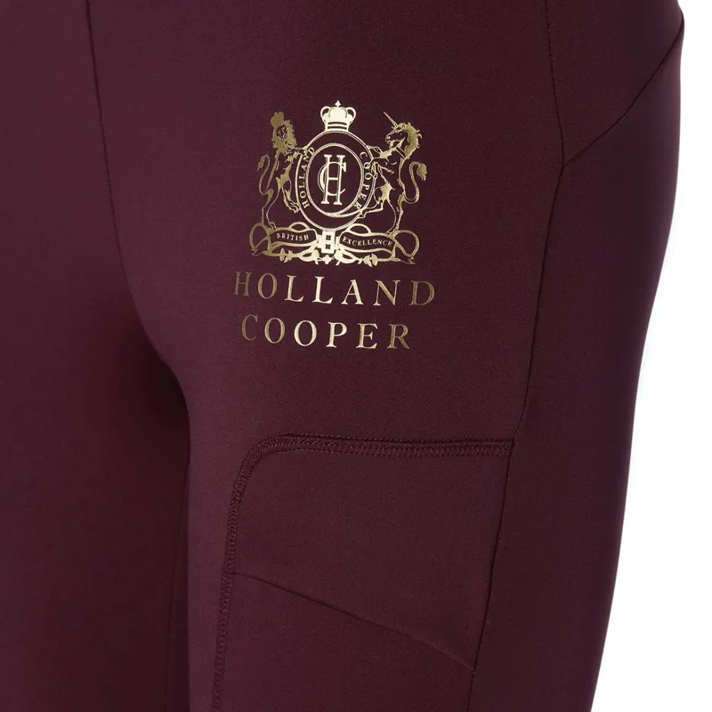 Holland Cooper Sport Legging Women's Riding Tights - Mulberry-8