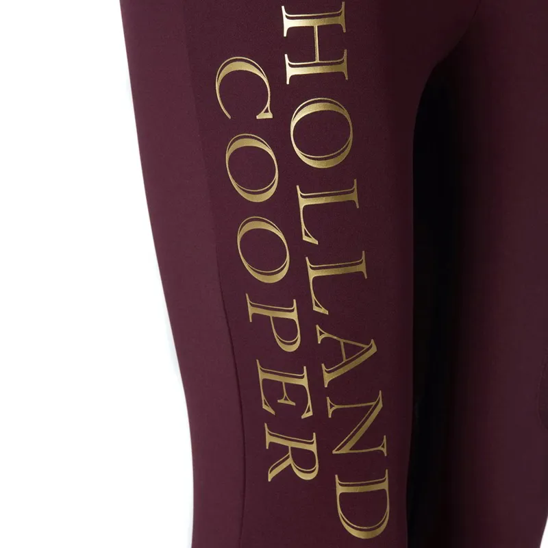 Holland Cooper Sport Legging Women's Riding Tights - Mulberry-9