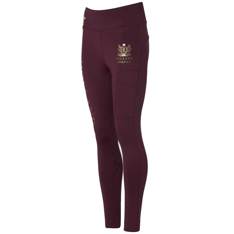 Holland Cooper Sport Legging Women's Riding Tights - Mulberry-11