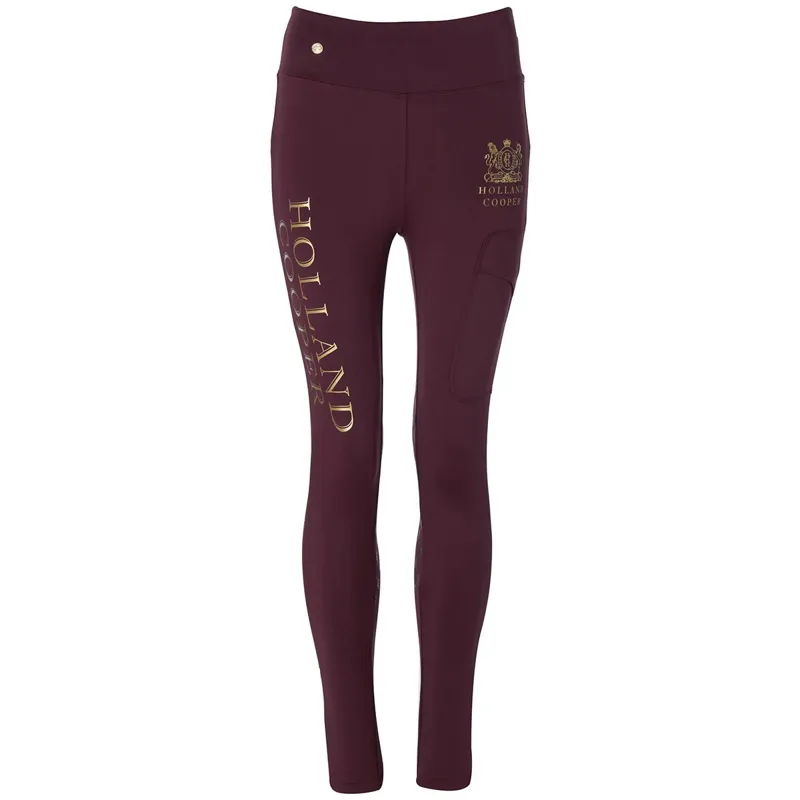 Holland Cooper Sport Legging Women's Riding Tights - Mulberry-7