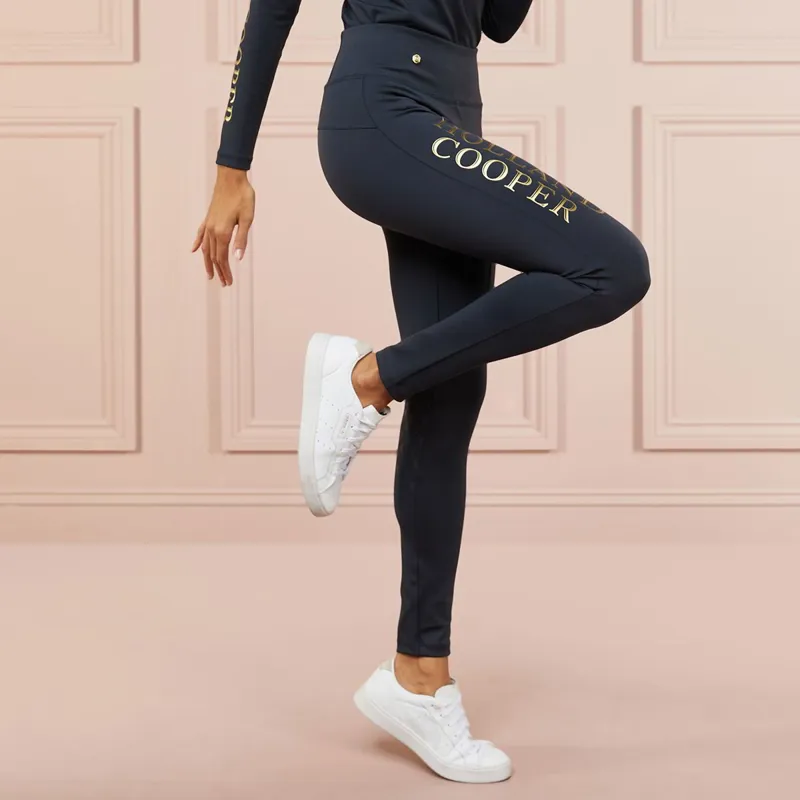 Holland Cooper Sport Leggings Womens Riding Tights - Slate-6