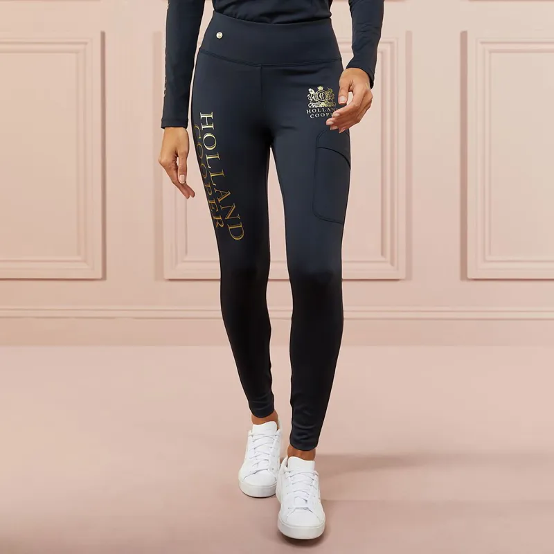 Holland Cooper Sport Leggings Womens Riding Tights - Slate-7