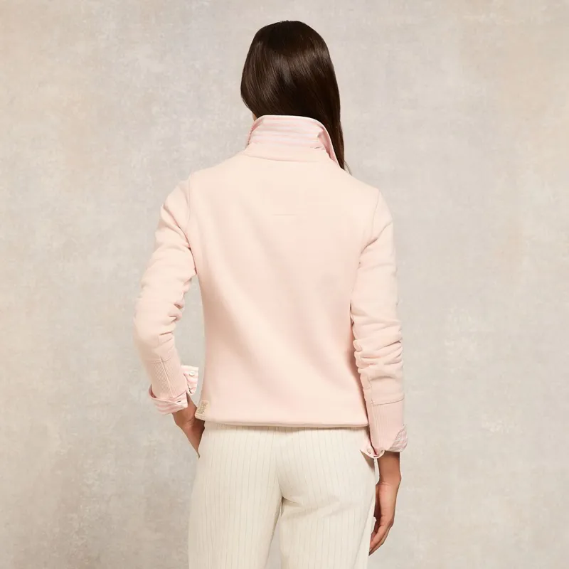 Holland Cooper Sporting Heritage Ladies Crew Pullover - Pale Pink-7
