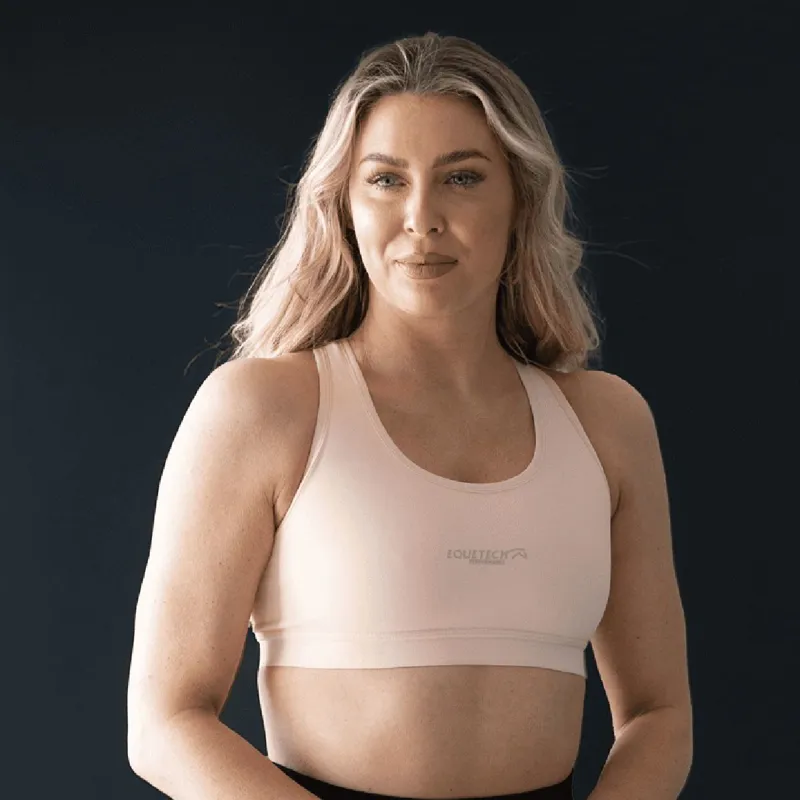 Equetech Performance Sports Bra - Beige-3
