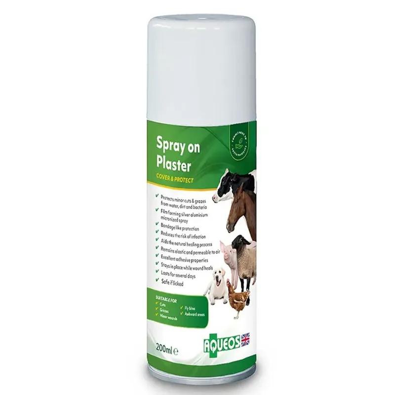 Aqueos Spray on Bandage