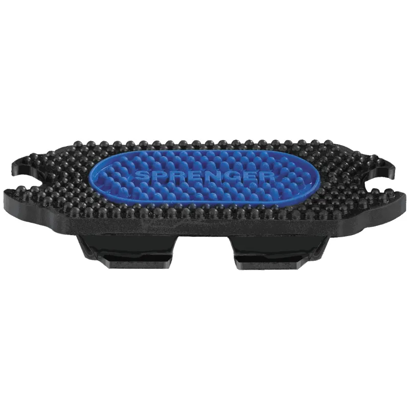 Sprenger Bow Balance Rubber Stirrup Pads - Black/Blue