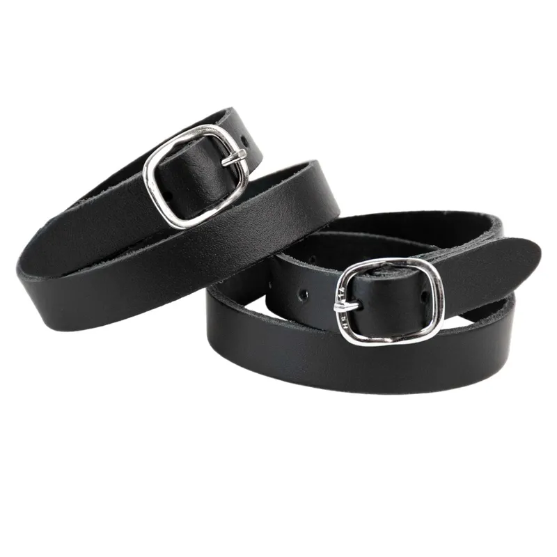 Sprenger Leather Spur Straps - Black