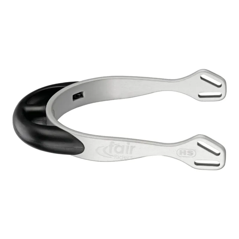 Sprenger fairRider Thick-Ended Spurs - Black/Silver