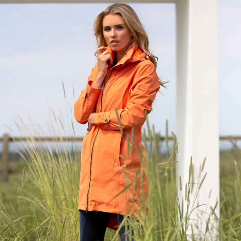Pikeur Xila Sports Womens Waterproof Parka Jacket - Peach - UK6-4