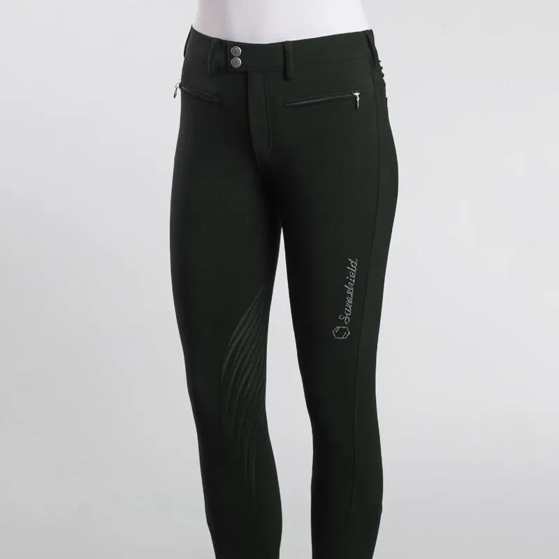 Samshield Adele Knee Grip Womens Breeches - Black-2