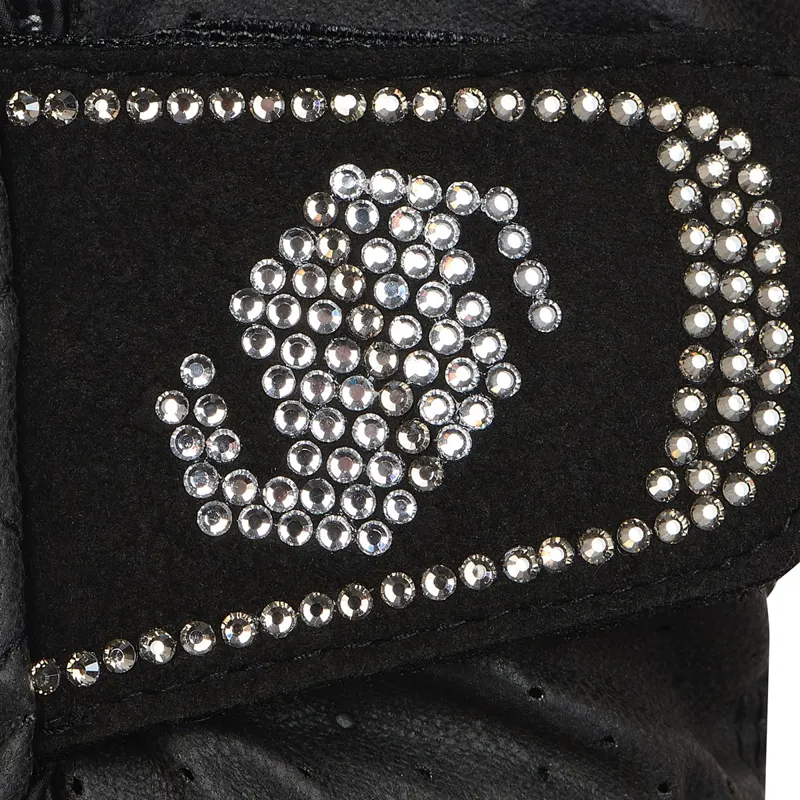 Samshield V-Skin Swarovski Riding Gloves - Black/Clear-1