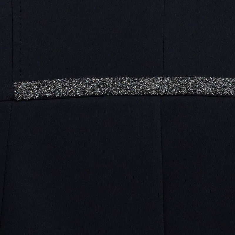 Samshield Crystal Fabric Ladies Dressage Tails - Navy-4