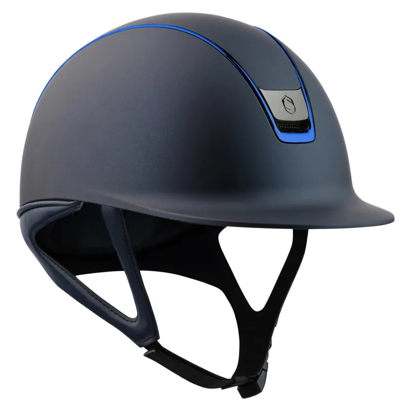 Samshield Shadowmatt 2.0 Metallic Trim Helmet - Blue/Electric Blue