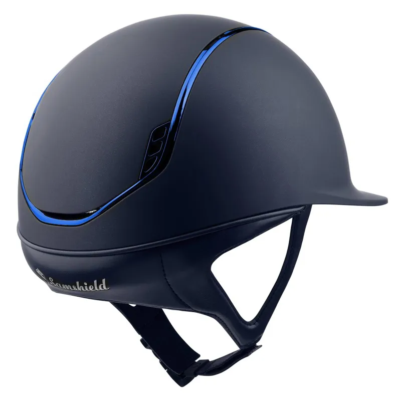 Samshield Shadowmatt 2.0 Metallic Trim Helmet - Blue/Electric Blue-1