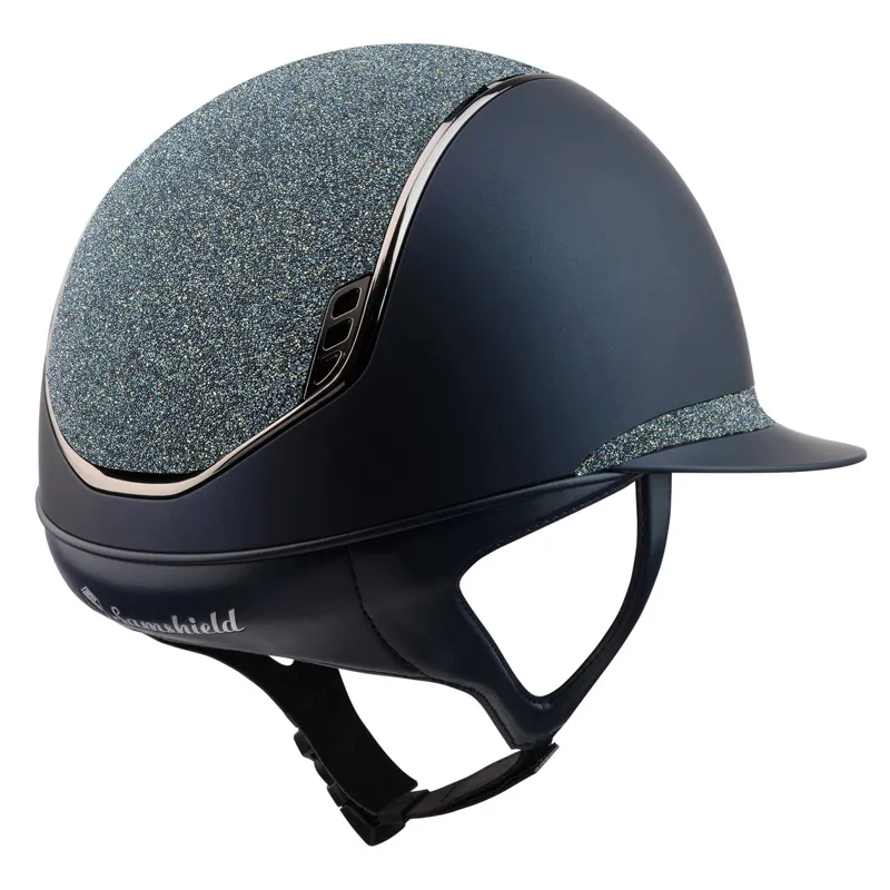 Samshield Miss Shield Shadowmatt 2.0 Crystal Riding Helmet - Blue/Ocean-1