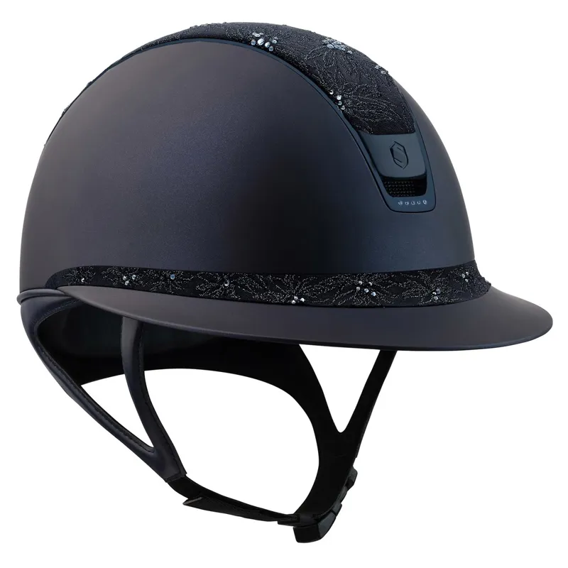 Samshield Miss Shield Shadowmatt 2.0 Spring Flowers Riding Helmet - Blue
