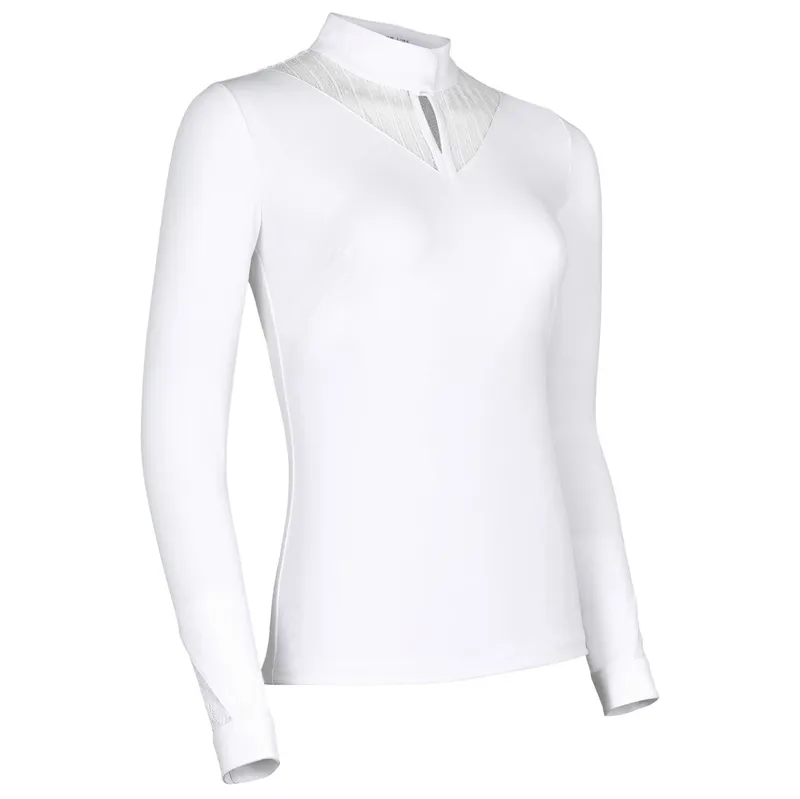 Samshield Beatrice Long Sleeve Ladies Show Shirt - White-3