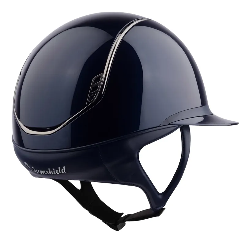 Samshield Miss Shield ShadowGlossy 2.0 Standard Riding Helmet - Blue-1