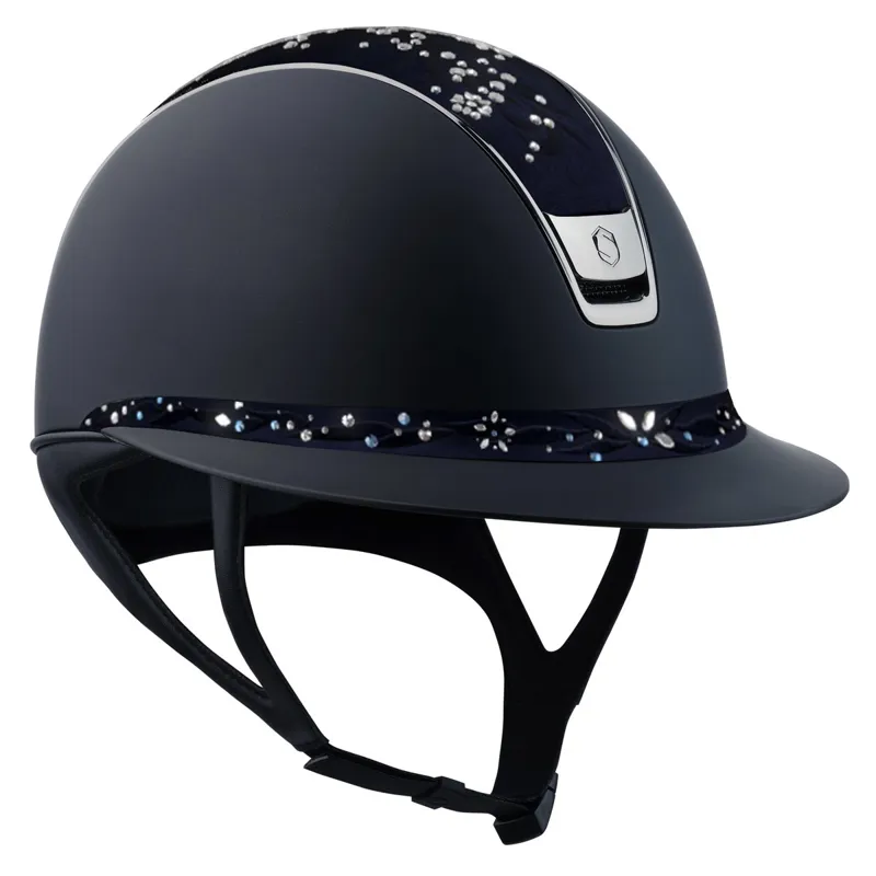 Samshield Miss Shield Shadowmatt 2.0 Flower Swarovski Jewelry Helmet - Blue