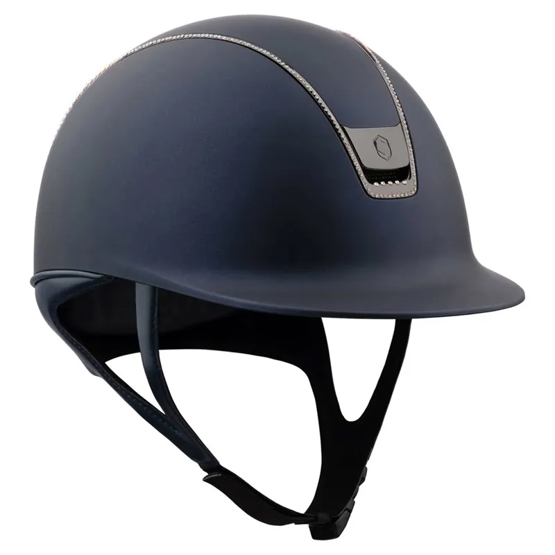 Samshield Shadowmatt 2.0 Standard 300 Crystals Riding Helmet - Blue/Holo