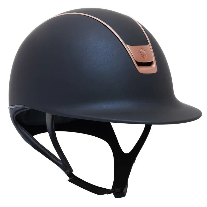 Samshield Shadowmatt 2.0 Matt Trim Riding Helmet - Blue/Rose Gold