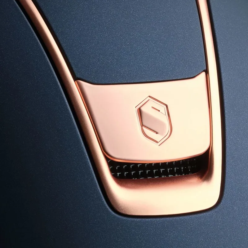 Samshield Shadowmatt 2.0 Matt Trim Riding Helmet - Blue/Rose Gold-2