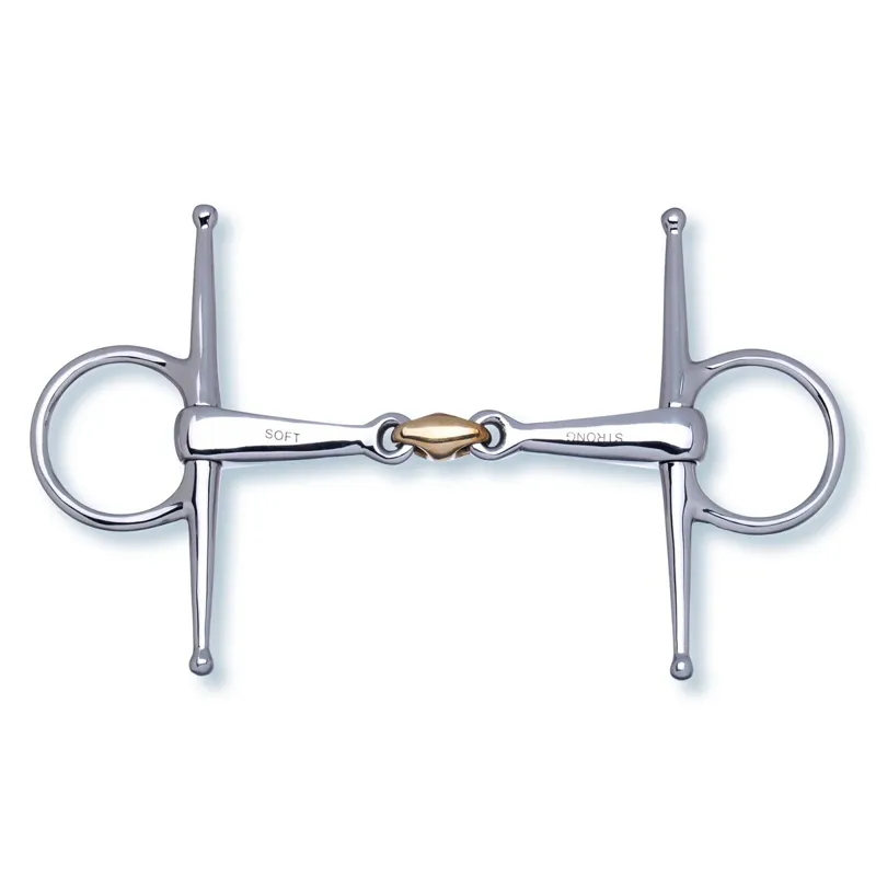 Stubben 2in1 Full Cheek Double Jointed Lozenge Snaffle Bit-1