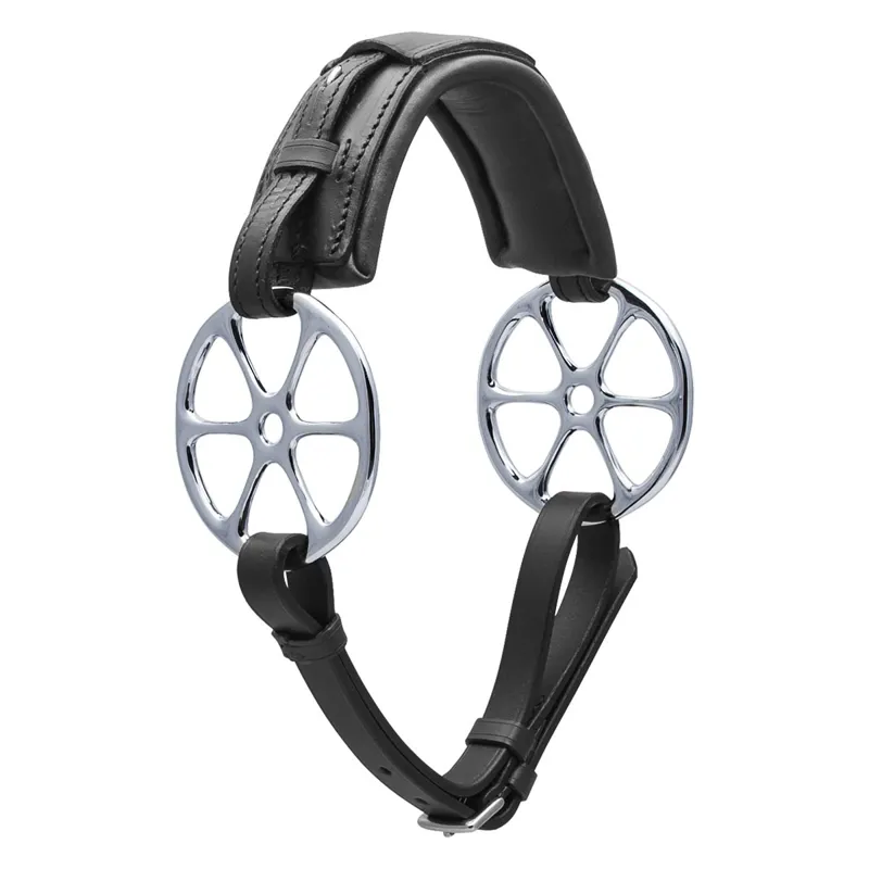 Stubben Flower Ring Hackamore - Black-1