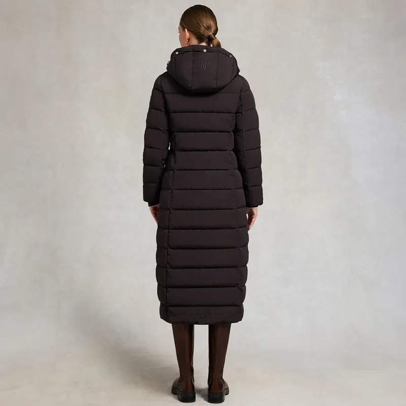 Holland Cooper Stoneleigh Women's Longline Quilted Coat - Chocolate-5