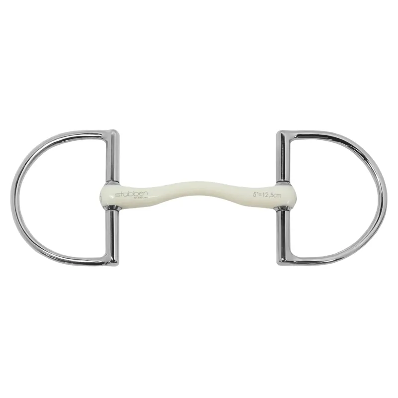 Stubben 1303 Fine Line Flex D-Ring Snaffle Bit